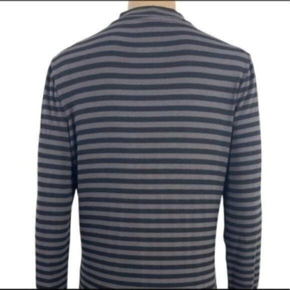 Soma Rayon keyhole collar long sleeve Tunic Top size small Striped - Picture 5 of 8